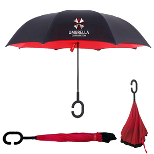 生化危机保护伞动漫umbrella遮阳晴雨两用伞双层汽车长柄反向雨伞