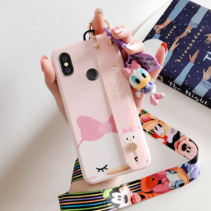 8se手机套小米8青春版保护套mi8屏幕指纹版女生挂绳支架软壳可爱卡通