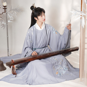 国风原创汉服情侣款明制圆领袍女款仿妆花长袄马面裙格调玉人歌359