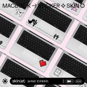 SkinAT 腕托保护贴膜适用于MacBook pro 14掌托保护膜苹果笔记本触控板贴膜Mac air15掌托创意装饰贴