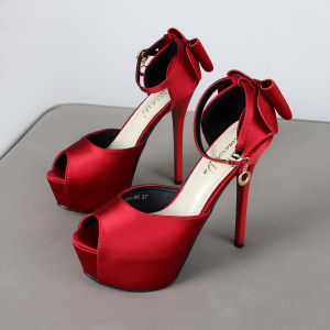 sexy公主屋淘宝松糕鞋粗跟女鞋2021春夏新款厚底恨天高14cm超高跟鞋