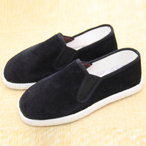 中国风白布鞋男