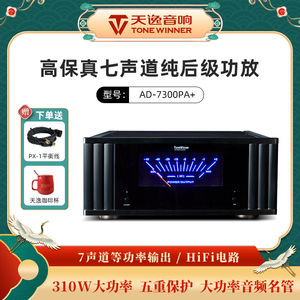 Winner/天逸 AD-7300PA+ 7.1纯后级功放高保真大功率家庭影院音响