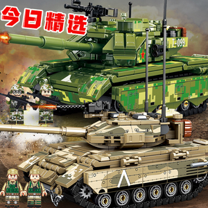 梅卡瓦乐高坦克积木模型kv一2组装玩具男孩子拼图6岁以上儿童益智