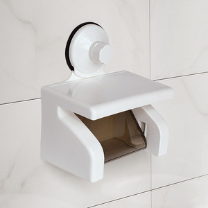 创意卫生间纸巾架防水强力吸盘厕所纸巾盒厕纸盒手纸盒卫生纸架