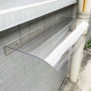 阳台防雨防晒挡板无声隐形雨棚充电桩雨搭门口屋檐无支架防雨罩