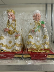 16寸树脂白仙太爷太奶神像像体 实拍