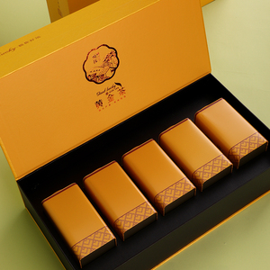高档黄金茶礼盒空盒半斤装250g湘西保靖三清山特产茶叶包装盒定制