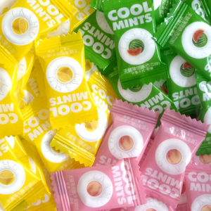 雅树无糖薄荷糖清凉mints糖店面招待糖圈圈糖散装坚实型压片果糖