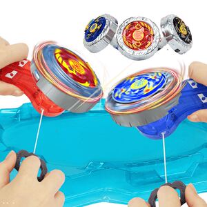 灵动创想魔幻陀螺2二代正版玩具儿童男孩新款拉线发光焰天火龙王