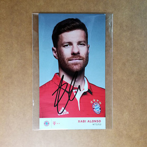 哈维·阿隆索 亲笔签名 拜仁慕尼黑2016-17赛季 官方卡 利物浦