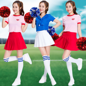 新款运动会开幕式女啦啦队足球宝贝服装校运会啦操舞蹈演出套装