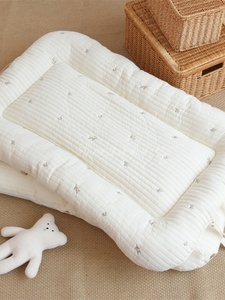 韩新生儿纯棉床中床舒适便携式宝宝婴儿床可折叠多功能防压两面用