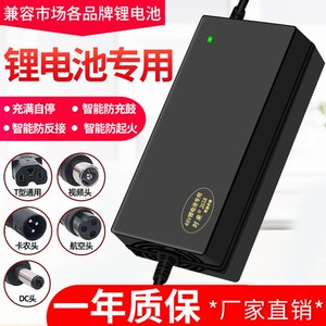 爱玛电动车锂电池2+6专用充电器48V2A卡农头小麦头60V视频头快充