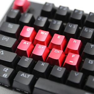 机械键盘13键金属键帽电脑外设游戏竞技十字轴铝合金ASDF方向按键
