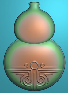 葫芦精雕图花件