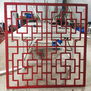 铝合金万字窗花中式格栅装饰焊接工艺窗花防盗网烤漆仿古木纹花格