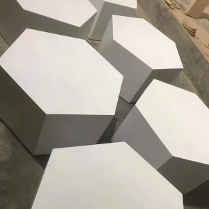 主营木质烤漆展示台六边形八边形方形圆形异型展台高低流水台展柜