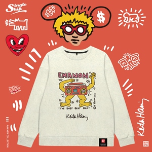 keith haring长袖t恤男女卫衣凯斯哈林联名短袖涂鸦艺术家衣服boy