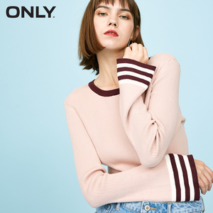 only条纹毛衣