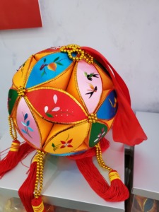 120人付款淘宝安赛瑞大红花球开业剪彩红布绸缎拉花装饰30cm红绣球