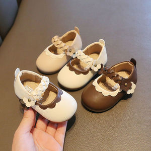 巴拉巴柆韩系女宝宝鞋子1一2岁小童春款软底婴儿公主学步幼儿单鞋
