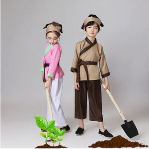 幼儿舞蹈儿童锄头表演道具塑料愚公移山道具悯农农夫演出服装六一