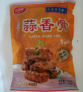 香骨整箱500g20包根腌制猪肋骨猪排商用蒜香排骨冷冻半成品1人付款