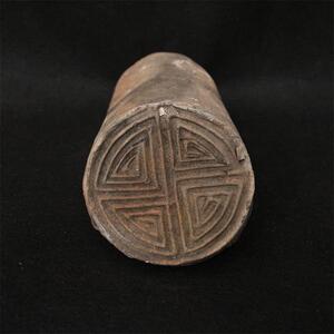 清代寿字纹瓦当 古董古玩老砖雕案头陈设老花器包老