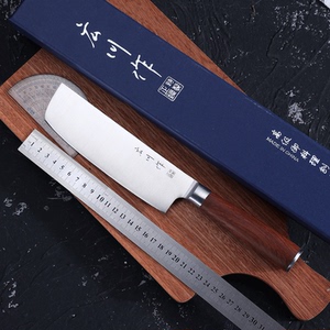 広川作日本菜刀切片肉刀日式料理小菜刀平头鱼生专用刀切菜刀