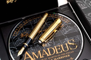 【文具病 】现货万宝龙莫扎特限定纯银镀金钢笔 18kmontblanc18k