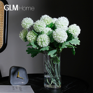北欧小清新乒乓菊花艺卧室客厅餐桌装饰干花束创意假花仿真花摆件