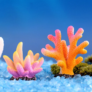 微景观装饰品 仿真树脂珊瑚 水族箱 鱼缸 蛋糕 汽车  花盆   摆件