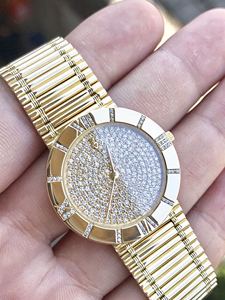 【珍藏名表】二手昆仑18k黄金满天星大号石英女表