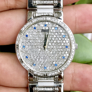 名表 二手 上海现货 伯爵 18k黄金 石英 镶钻 满天星 女表tb