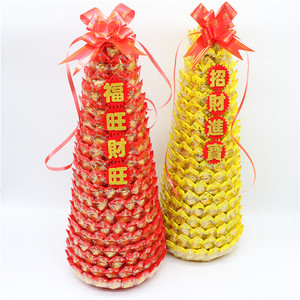 旭鑫糖果20层莲花塔拜拜贡品供佛法会寺庙手工编织创意节日用品