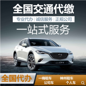 全国车辆代缴交通罚款违法处理代交罚单异地汽车车务服务年检代办