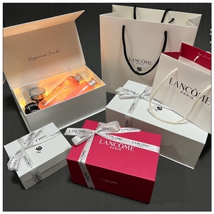 专柜原版兰蔻lancome纸袋礼品盒礼盒粉水手提袋纸袋包装礼品袋子