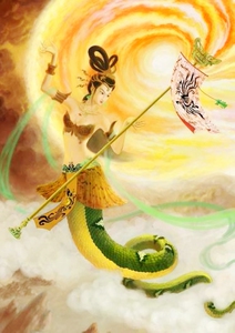 十字绣女娲