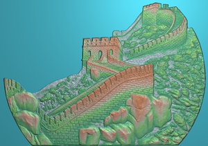 万里长城浮雕长城精雕图长城灰度图中国长城 北京长城八达岭长城