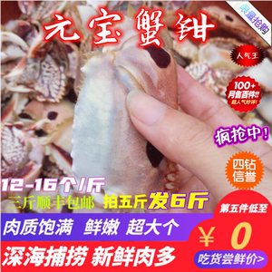 元宝蟹钳面包蟹脚虎纹野生鲜活冷冻蟹钳海鲜螃蟹肉珍宝梭子蟹爪