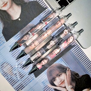 新品blackpink按动笔自动铅笔中性笔lisa金智秀智妮粉墨周边同款