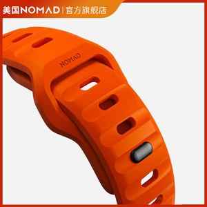 美国NOMAD活力橙新品苹果iwatch表带Apple Watch9 Ultra2橙色运动氟橡胶运动硅胶防水49/45/44/42mm原创正版