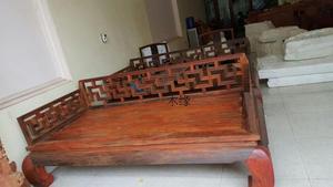 红木家具老挝大红酸枝交趾黄檀万字格罗汉床承接定做锯齿罗汉床