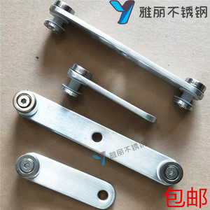 楼梯栏杆护栏扶手立柱配件不锈钢玻璃夹玻璃连接件爪件单双耳片