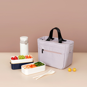 装饭盒袋手提保温带饭铝箔便当包大号防水加厚上班族学生便携饭兜