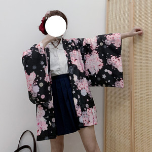 原创设计日式防晒jk制服外套正版lolita樱花猫猫日系和风羽织浴衣
