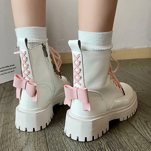 女童马丁靴夏季2024新款儿童白色靴子洋气公主中大童女款学生短靴