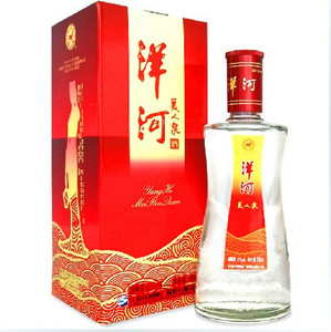江苏洋河大曲酒美人泉42度500ml礼盒装浓香型实惠口粮酒推荐包邮
