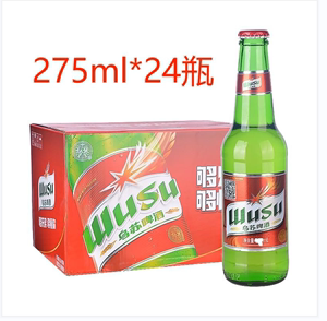 乌苏啤酒瓶装整箱红标夺命大乌苏小麦小瓶装/275ml*24/瓶